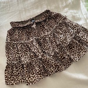 Leopard skirt